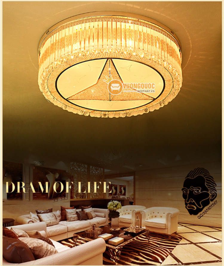 Đèn ốp trần phòng khách đẹp tinh tế CM275-19